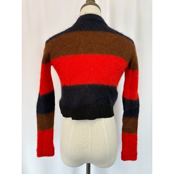 Rag & Bone New York Mohair Alpaca Striped Pullover Sweater, Women's Sz Small - Picture 3 of 7